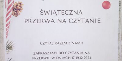 Świąteczna przerwa na czytanie